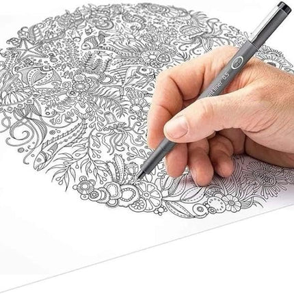 Staedtler 308 05-9 Fineliner Pigment liner - 0.5 mm, Black, Pack of 10
