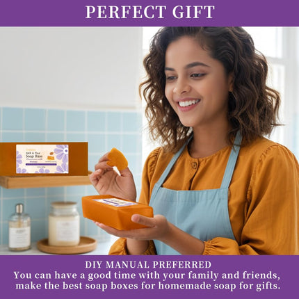 Honey Raw Soap Base Organic,Glycerin Bars to Make Homemade Soap Melt and Pour Soap Base - 5.2LB