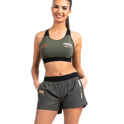 Venum, UFC Adrenaline Fight Week Women’s Performance Short, Women's, L, Khaki