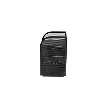 Mind Reader Desktop Accessory Storage, Paper Binder Clip Basket, Workspace, Office, Metal Mesh, 4.75"L x 5"W x 8"H, Black