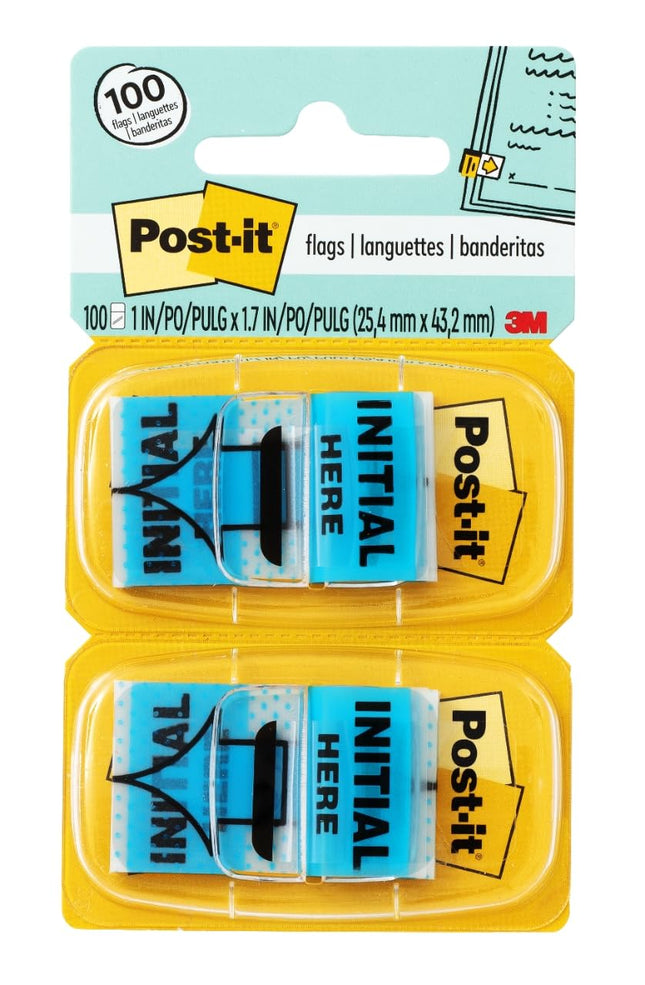 Post-it Standard Page Flags in Dispenser 1in Wide,