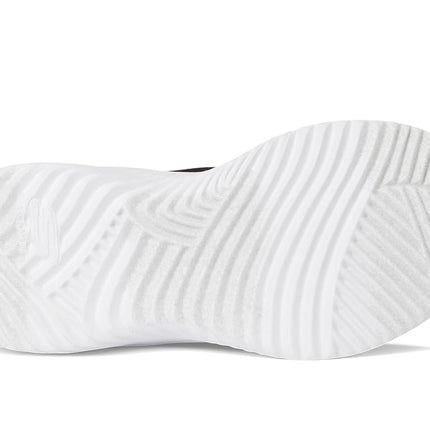 Skechers Girls' Bounder Simple Cute Trainer, Black/White, 4 UK Toddler