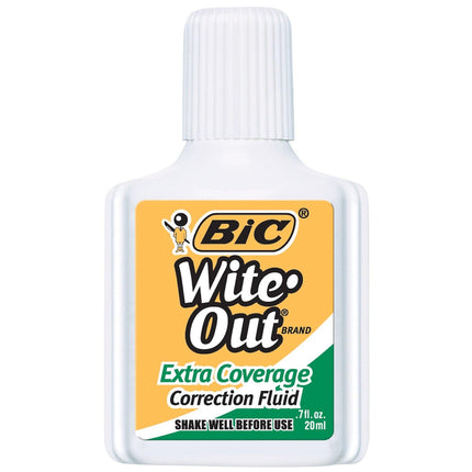 BIC Wite Out Extra Couverture Liquide Correcteur - 20 ml
