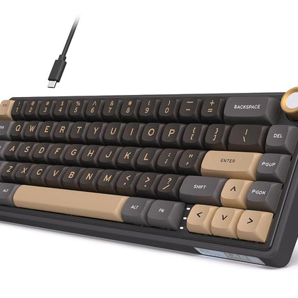 RK ROYAL KLUDGE R65 Wired Gaming Keyboard with Vol