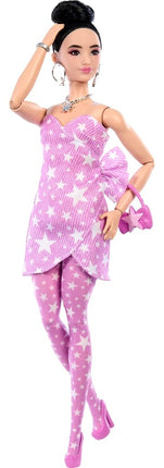 Barbie Deluxe Style Doll in #11 Pink Denim Dress with Accessories