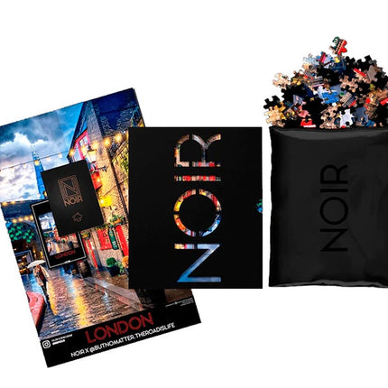 Buffalo Games - Noir - Wanderlust - London - 1000 Piece Jigsaw Puzzle for Adults - Super Premium Puzzle Board - Quality Magnetic Storage Box with Display Sleeve - Photo Quality Imagery