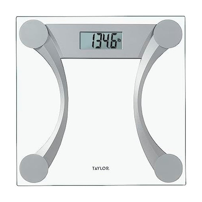 Taylor 400 Lb. Capacity Clear Glass Digital Bathro