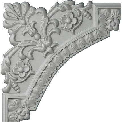 Ekena PML11X11LA W x 11 3/4" H Lanarkshire Panel Moulding Corner, Primed