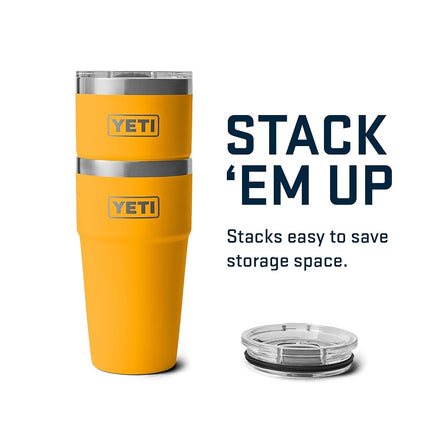 YETI Rambler 20 oz Stackable Tumbler, Stainless Steel, Vacuum Insulated with MagSlider Lid, Beekeeper