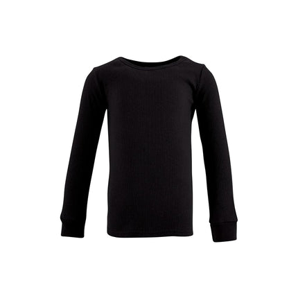 Hudson Baby Conjunto de 2 piezas de ropa interior larga térmica unisex para bebé, Negro, 7 años, Negro, 7 años