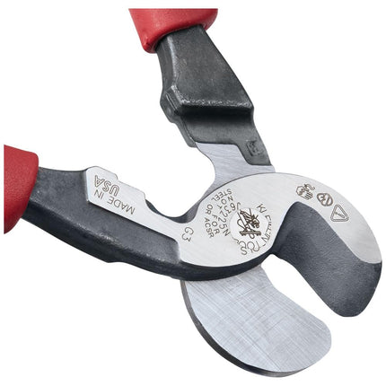 Journeyman High-Leverage Wire Cable Cutter and Stripper for Cutting Aluminum, Soft Copper and Communications Cable Klein Tools J63225N