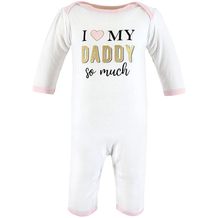 Hudson Baby Mamelucos de algodón para bebés, Princesa de papá, 18-24 Meses