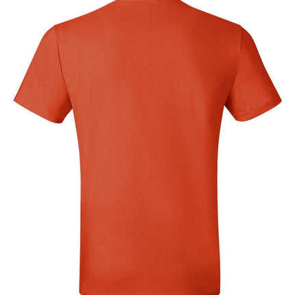 Hanes Men's Nano Premium Cotton T-Shirt (Pack of 2), Orange, Medium