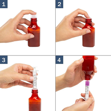 Apothecary Products Oral Syringe Adapter Plugs | Compatible with 3, 4, 6, 8 Oz Oval | 22 mm | Pack of 50