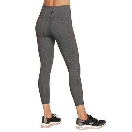 Skechers Women's GO Walk HW 7/8 Legging, Charcoal Grey, XXL