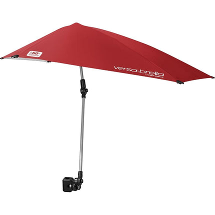 Versa-Brella Umbrella, Multi-purpose Sun Umbrella for Garden, Easy Folding Setup, Firebrick Red, 40" x 42"/102cm x 107cm