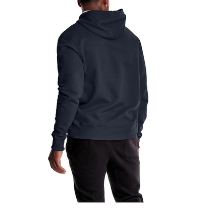 Champion Men's Graphic Powerblend Fleece Hood Sweatshirt, Navy, XL