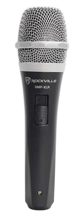 Rockville RMP-XLR Dynamic Cardiod Professional Microphone W/10' XLR Cable + Clip