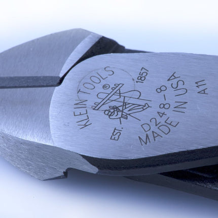 Klein Tools 8in. High-Leverage Diagonal Cutting Angled Head Pliers D248-8