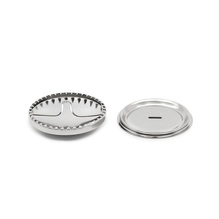 Dritz Cover Button, Metal, Nickel, Size 60 (1-1/2-Inch)
