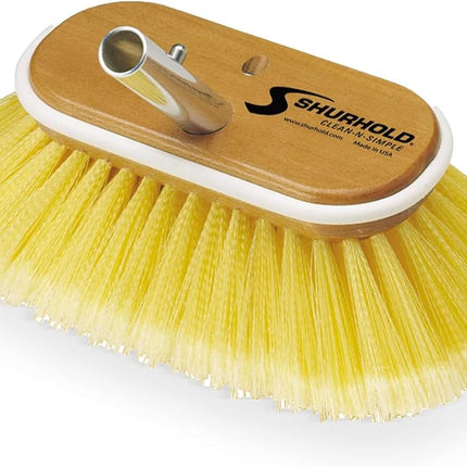 Shurhold 960 6" Deck Brush with Soft Yellow Polyst