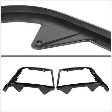 DNA MOTORING ZTL-Y-0291 Embellecedor del faro delantero compatible con Bronco/F150/F53/F59 1992-1996, F Super Duty/F250/F350 1992-1997, lado del conductor y del pasajero