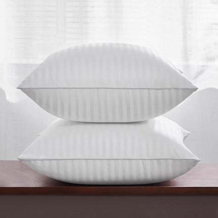 Oubonun Cushion Inserts 50x50cm (Set of 2) – Firm & Fluffy Down Alternative Pillow Inserts with Soft Cotton Cover, Machine Washable – White 20x20 Inch