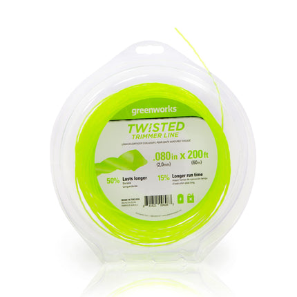 Greenworks 0.080" 200-Foot Twisted String Trimmer 