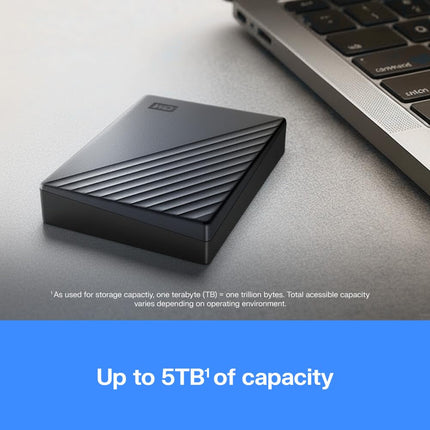 WD 2 To My Passport Ultra, stockage externe portable, disque dur externe, logiciel de protection contre les rançongiciels, sauvegarde et protection par mot de passe, Compatible PC, Xbox S|X, PS5, PS4, Bleu nuit