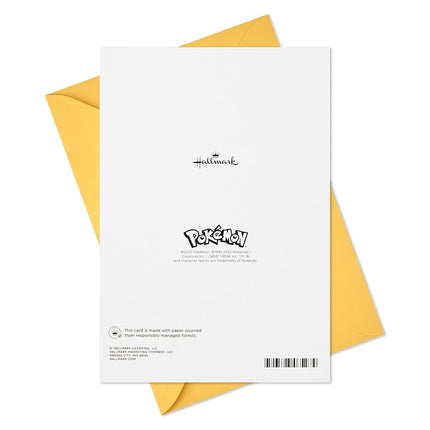 Hallmark - Pokemon Pop Up Birthday Card for Kids (Pikachu, Squirtle, Charmander, Bulbasaur)