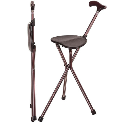 Walking Stick Chair Combo, Folding Walking Cane, S
