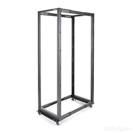 StarTech 42U 4-Post Open Frame Rack, 19in, 22-40in