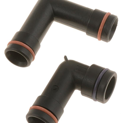 Dorman 47065 Heater Hose Fittings With O-Rings - Plastic Compatible with Select Models, 2 Pack