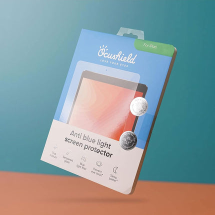 Ocushield Anti Blue Light Screen Protector for iPad Mini 7 (2024) & iPad Mini 6 (2021) 8.3" - 9H Tempered Glass Blocks UV & Blue Light, Anti-Glare, Anti-Bacterial, Designed by UK Optometrists