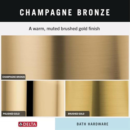 DELTA 41836-CZ Contemporary Decorative Grab Bar, 36", Champagne Bronze