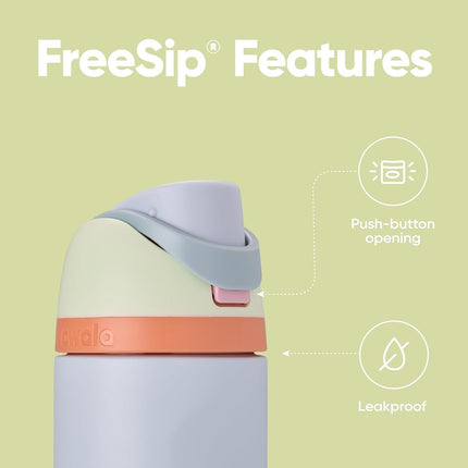 Owala FreeSip Insulated Stainless Steel Water Bottle, 710ml, Beach House
