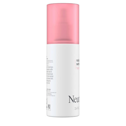 Neutrogena Radiant Makeup Setting Spray, Long-Lasting & Weightless Face Setting Mist for Healthy Looking, Glowing Skin, 3.4 Fl Oz