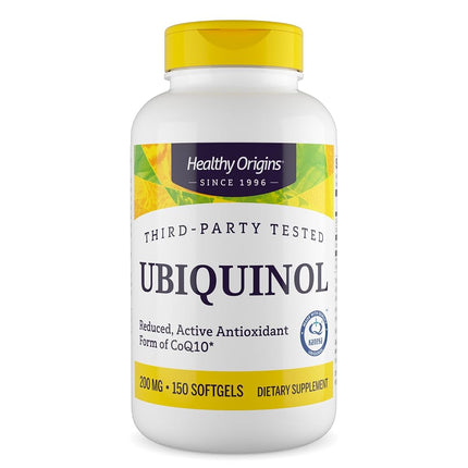 Healthy Origins Ubiquinol Soy Free/Non-GMO Gels, 200 MG, 60 Count