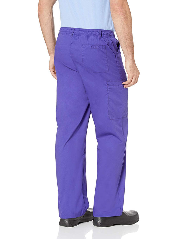 WonderWink Men's Cargo Pant, Grape, Medium