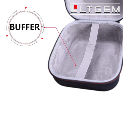 LTGEM EVA Hard Case for 3M Medium Reusable Half-Mask Respirator Face Piece 1/2 Mask DEWALT Safety Goggle/Filter
