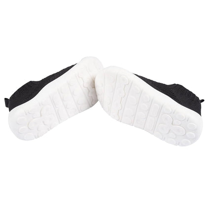 Gerber Kids' Zapatillas sin cordones elásticas de punto para bebé y niño pequeño, rosa, 6 Toddler