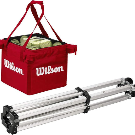 Wilson Tennis 150 Teaching Cart - Silver, N/A
