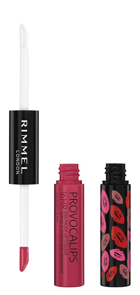 Provocalips Kiss Proof 16Hr Lip Color - 210 Flirty Fling by Rimmel London for Women - 0.24 oz Lipstick