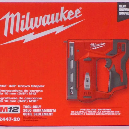 Milwaukee 2447-20 M12 3/8 Crown Stapler