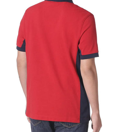 Nautica Men's Short Sleeve Color Block Performance Pique Polo Shirt Red, XL