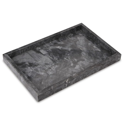 Marble Bathroom Vanity Tray, Black, 12"x 8" x1.2"