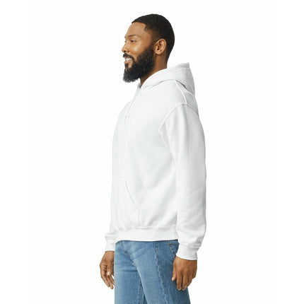 Gildan Men's Fleece Hooded Sweatshirt, Style G18500 Hooded Sweatshirt, White, 3XL