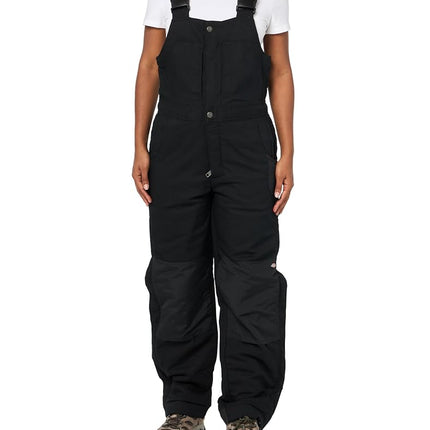 Dickies Peto de esquí térmico de ajuste regular para mujer - P, Negro V1, XS