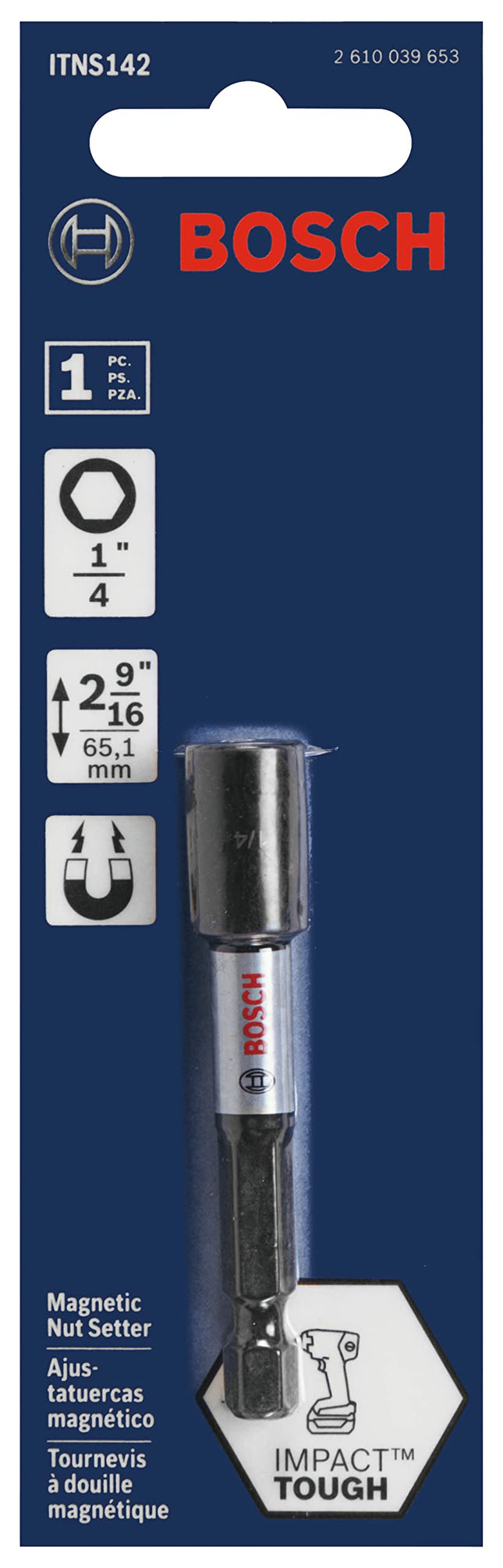 BOSCH ITNS142 1-Piece 2-9/16 In. x 1/4 In. Impact Tough Nutsetter