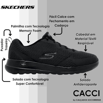Skechers Women's Gowalk Joy - Fiesta Gym shoes, Black, 5.5 UK Narrow